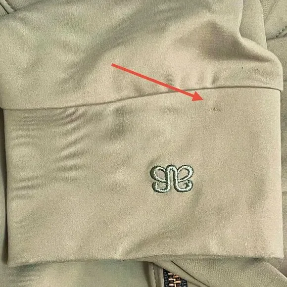 Albion Fit Gotta Run 1/4 Zip Pullover Olive Green Athletic Sweatshirt Sz Medium - Picture 15 of 16